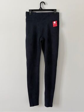 SPANX Faux Suede High Rise Leggings NWT Classic Navy Medium Tall
